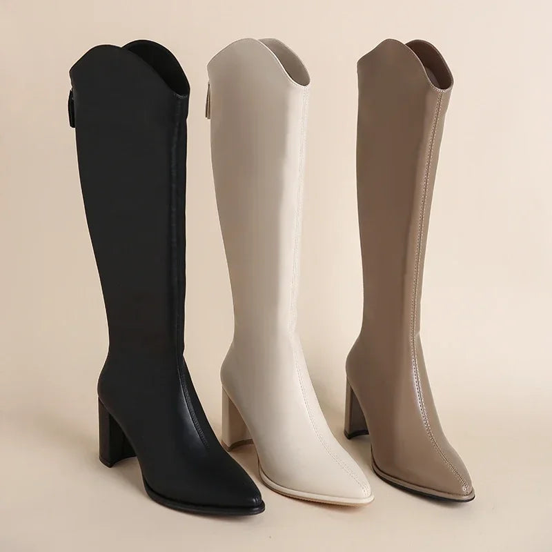 Valeria knee-high longline boots for women