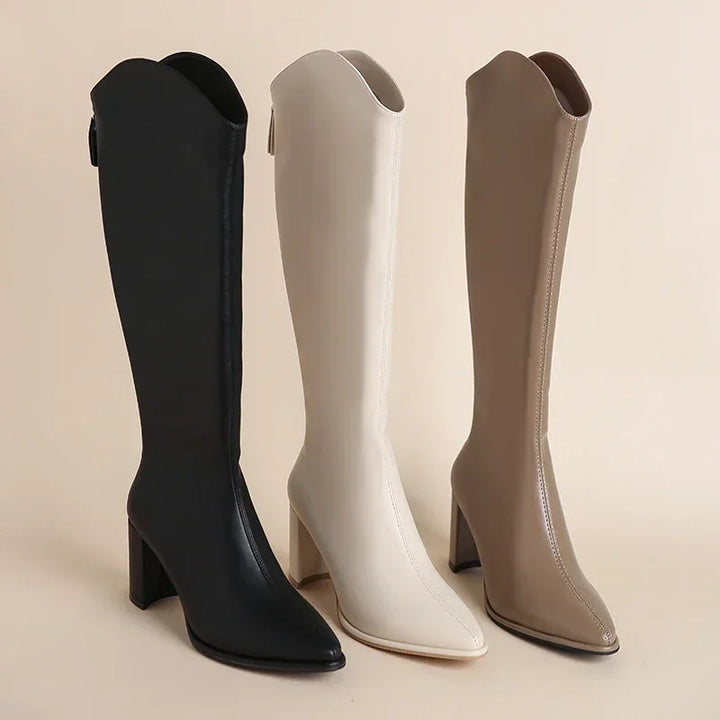 Valeria knee-high longline boots for women