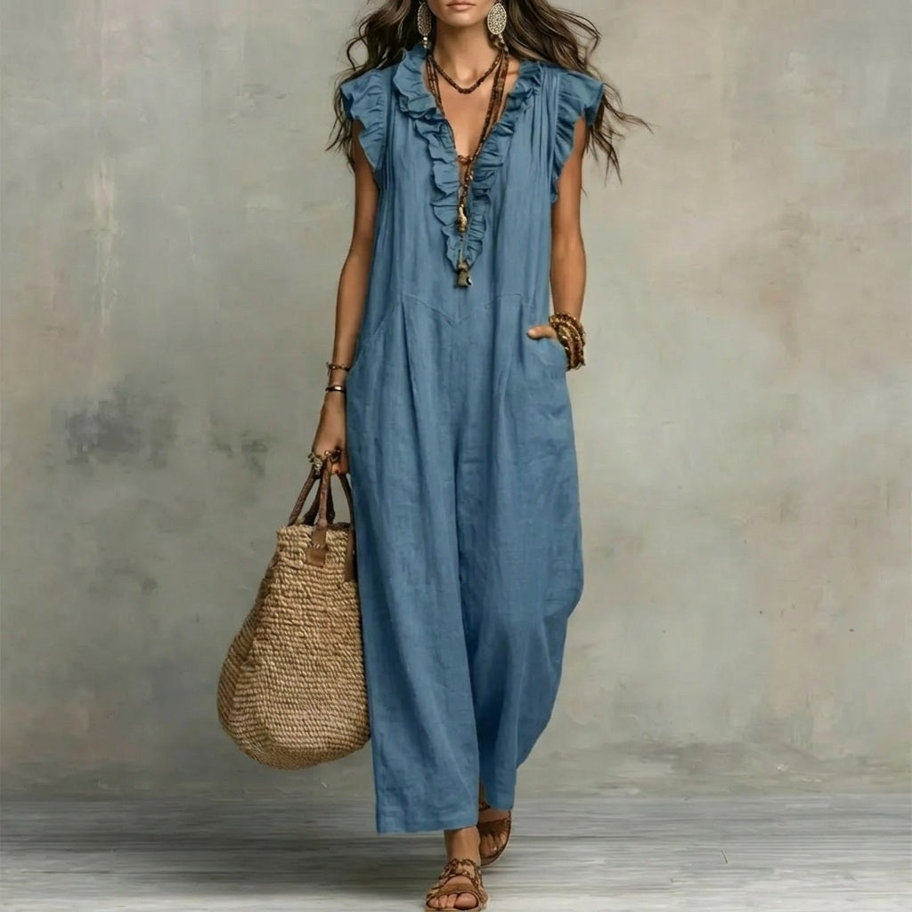 Josefina™ | Linen Ruffle Dress