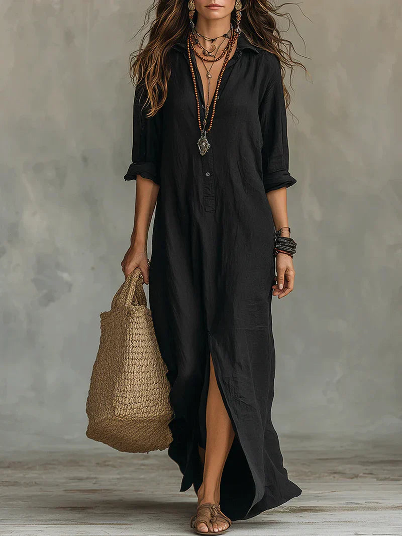 Selena™ | Button Maxi Dress