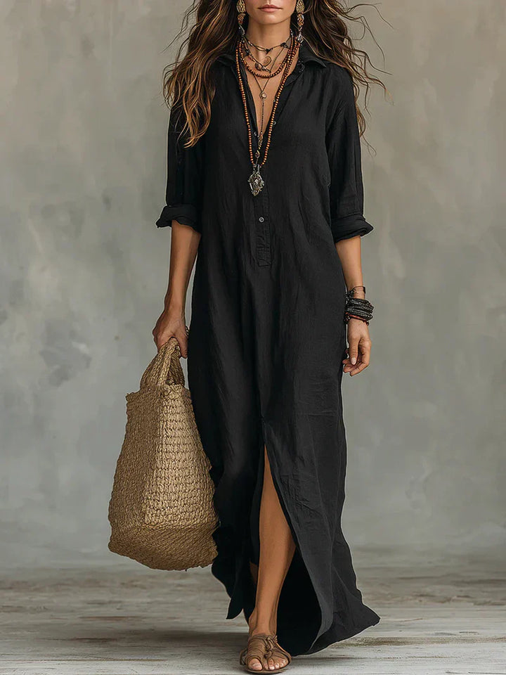 Selena™ | Button Maxi Dress