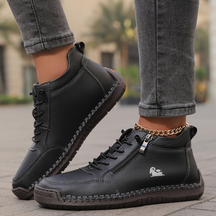 Mila comfort sneakers with easy side zip for women