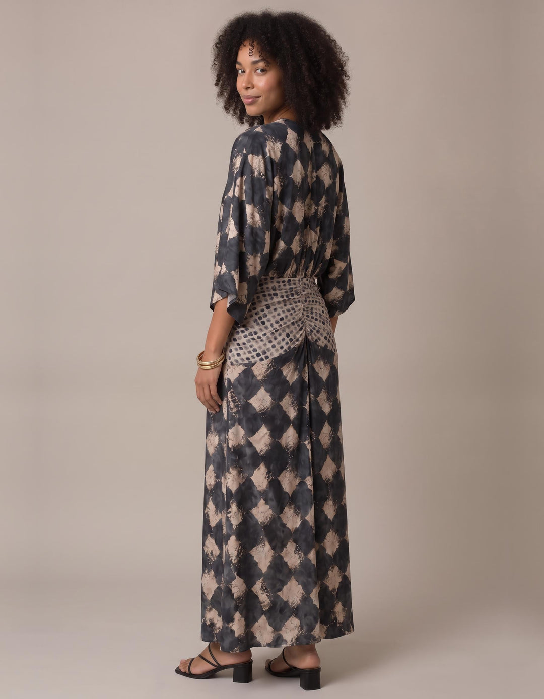 Triana mosaic print caftan maxi dress for women