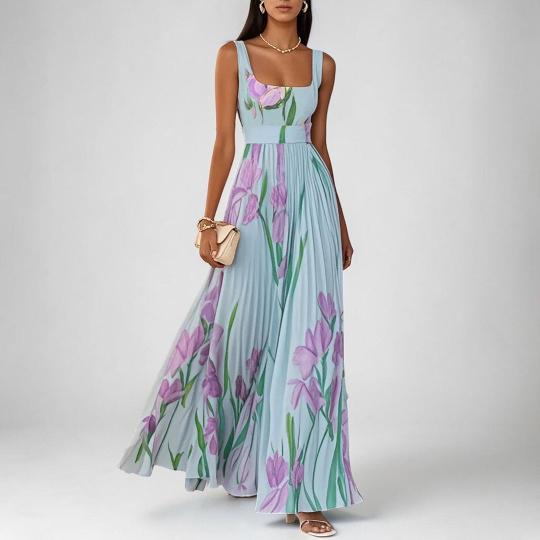 Tressa - Stylish Sleeveless Floral Dress