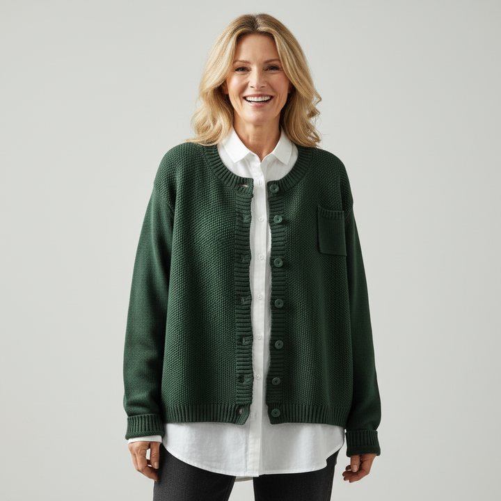 Berlinda cozy knit cardigan for women