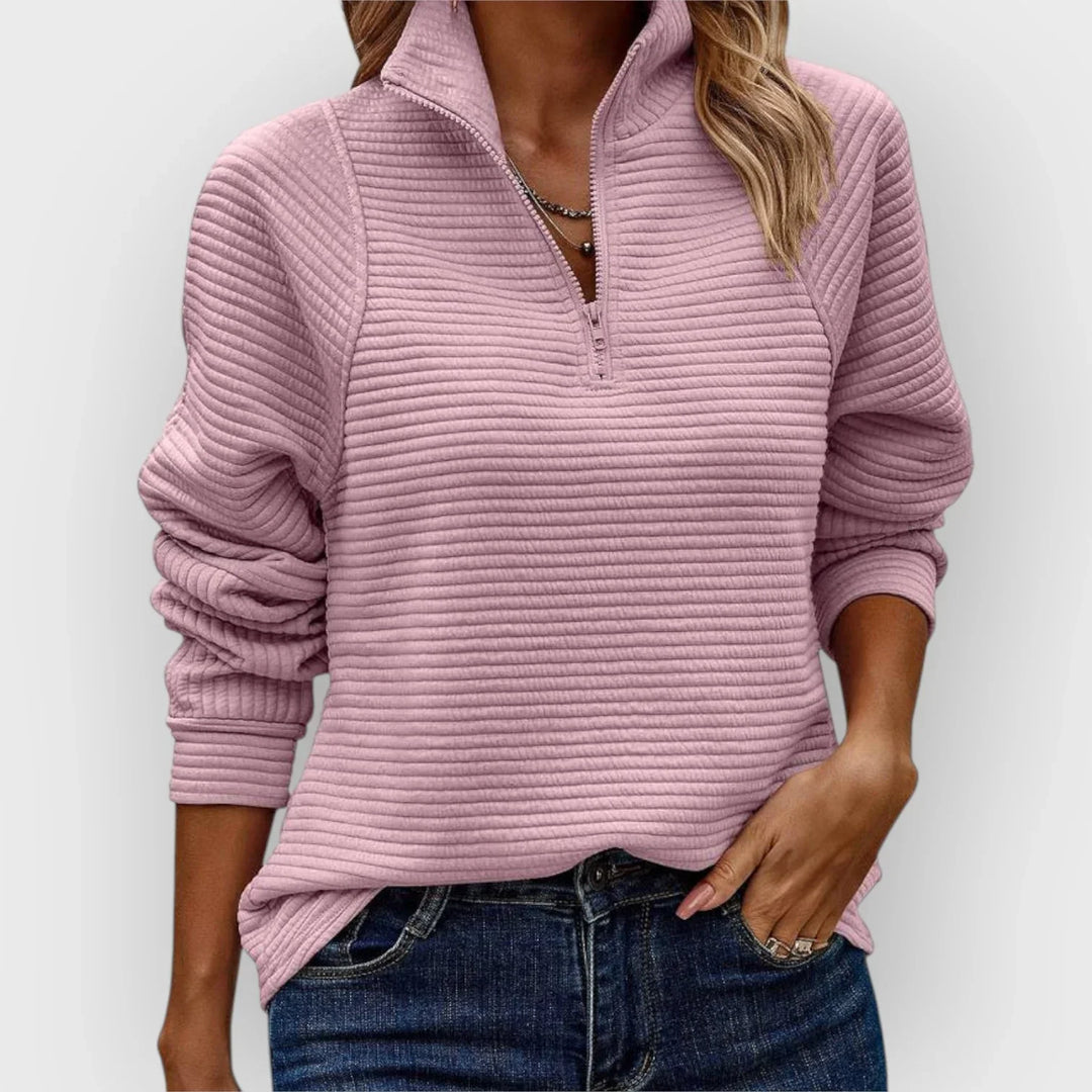 Dalia half-zip sweater for women