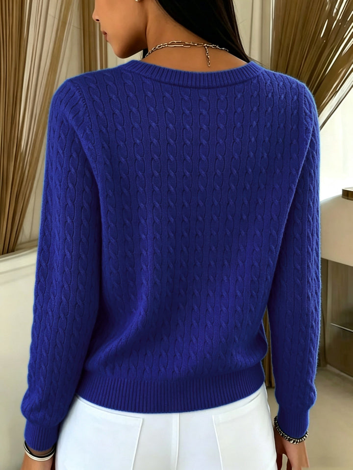 Augustine cable knit button cardigan for women