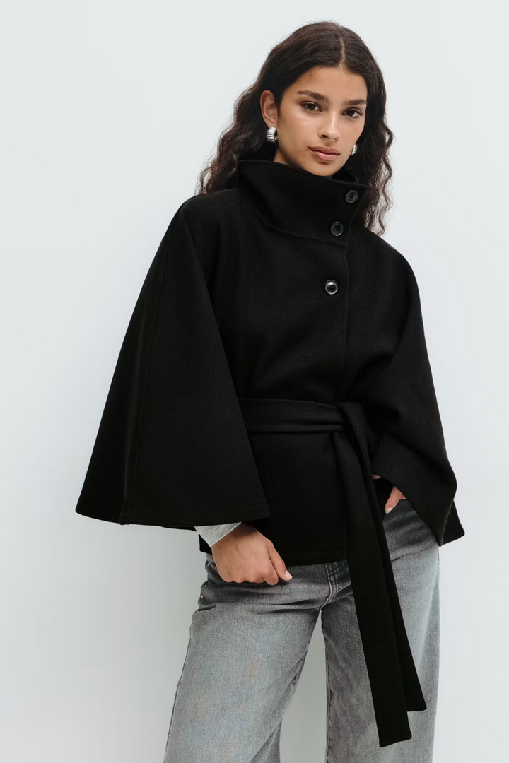 Muriel™ | Belted Cape Coat