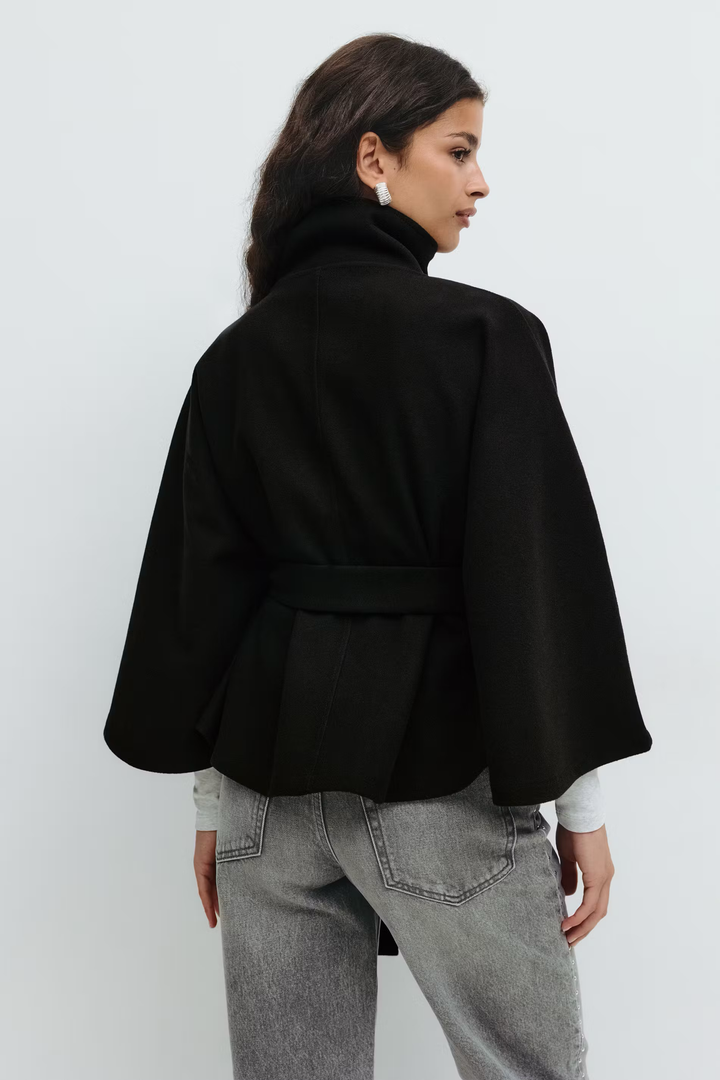 Muriel™ | Belted Cape Coat