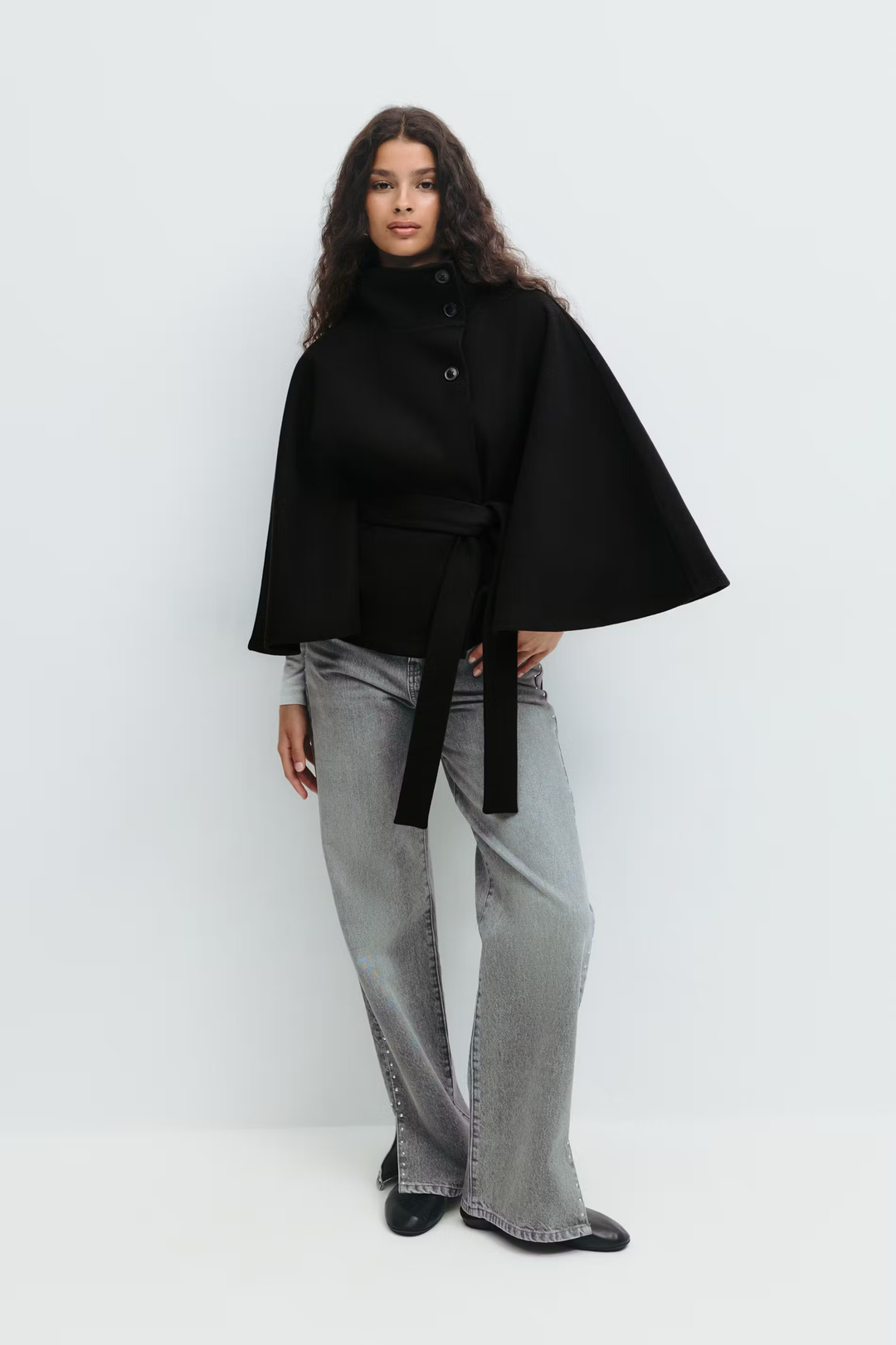 Muriel™ | Belted Cape Coat