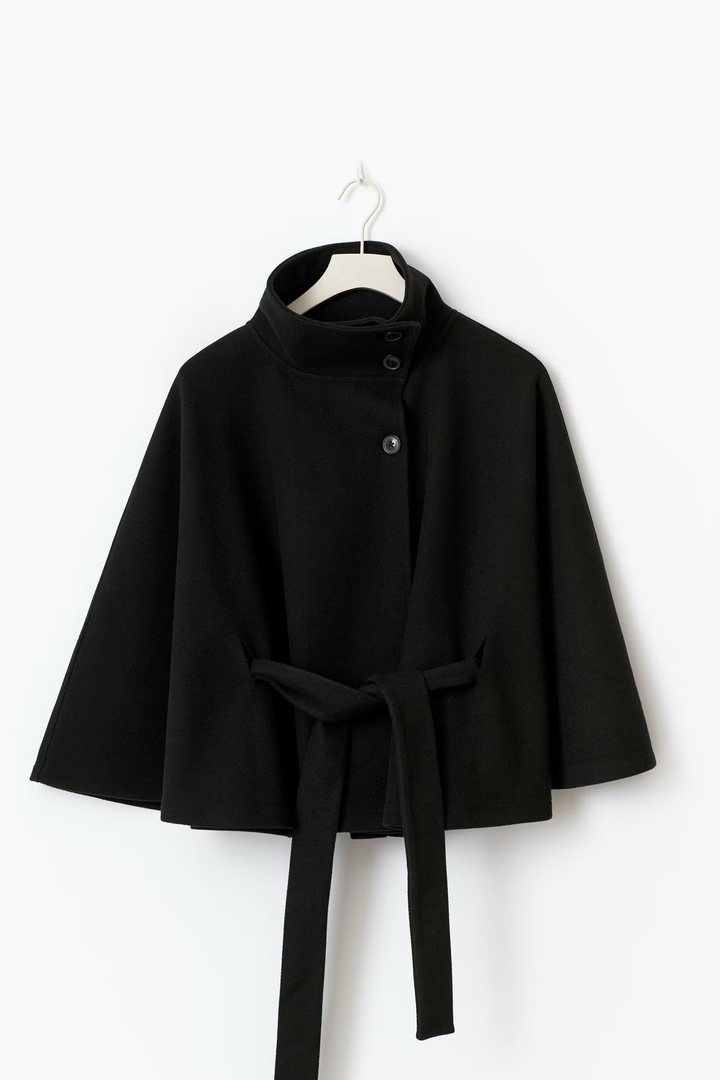 Muriel™ | Belted Cape Coat