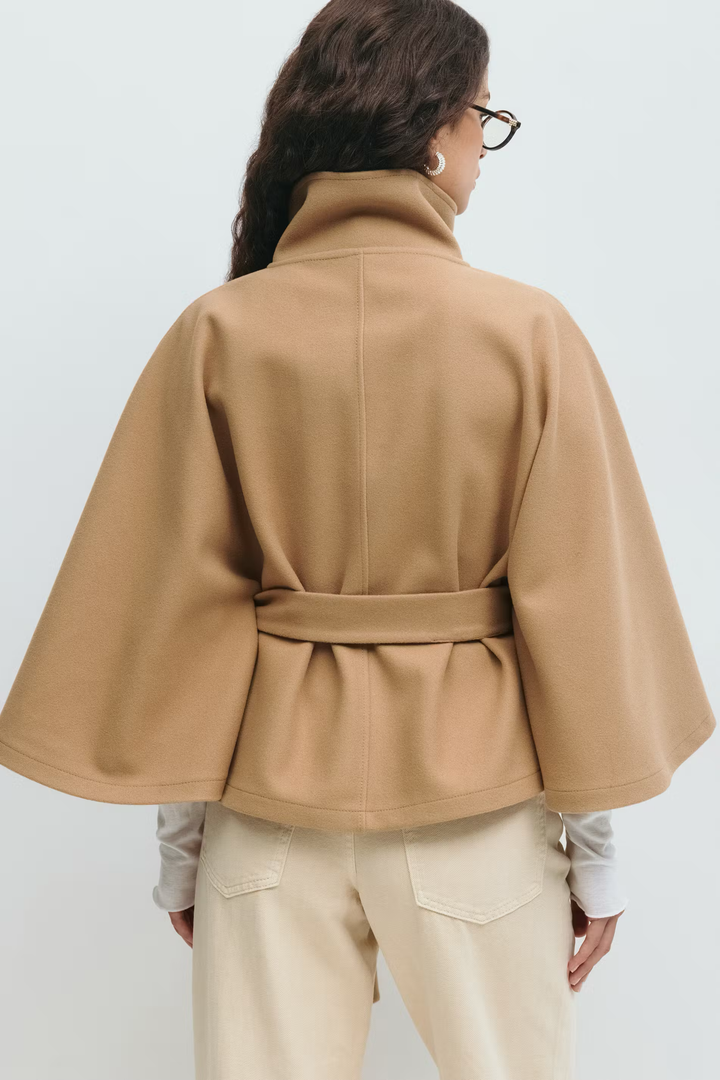 Muriel™ | Belted Cape Coat