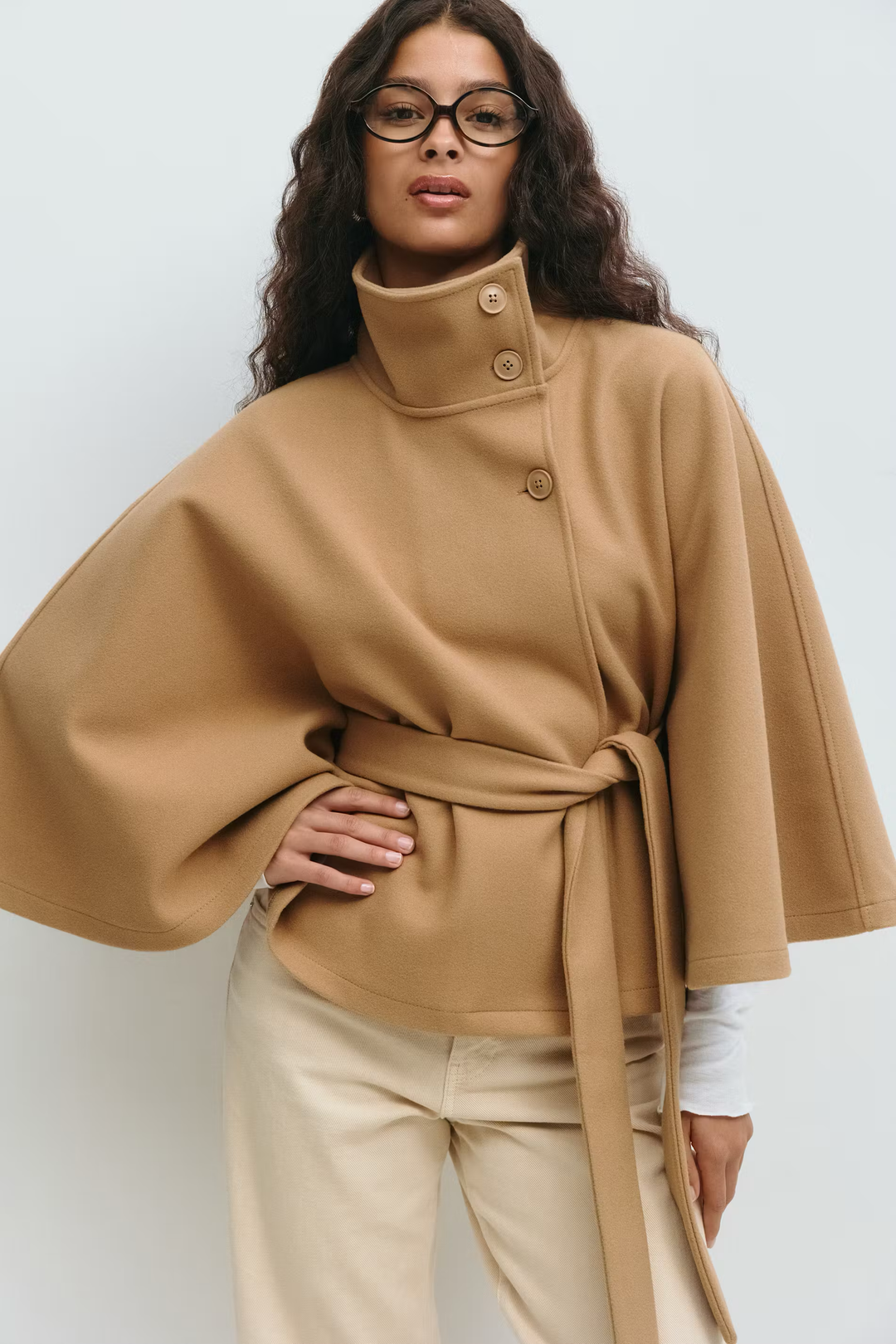 Muriel™ | Belted Cape Coat