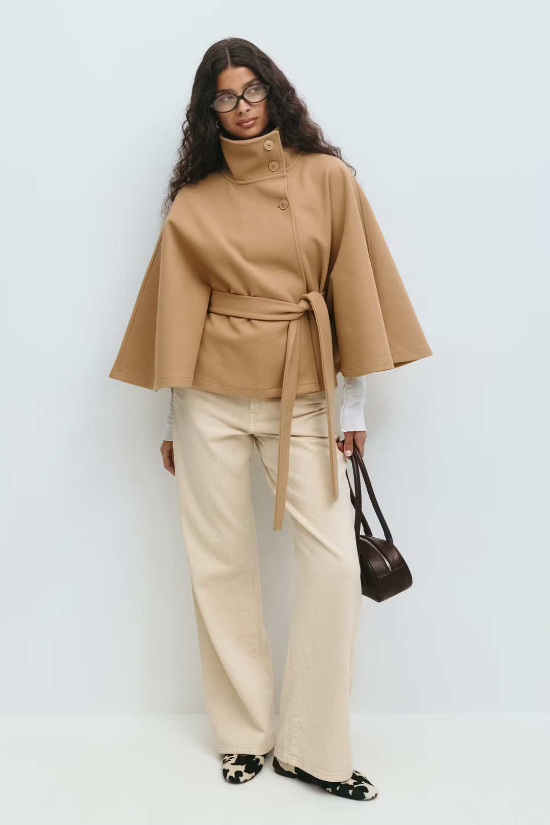 Muriel™ | Belted Cape Coat