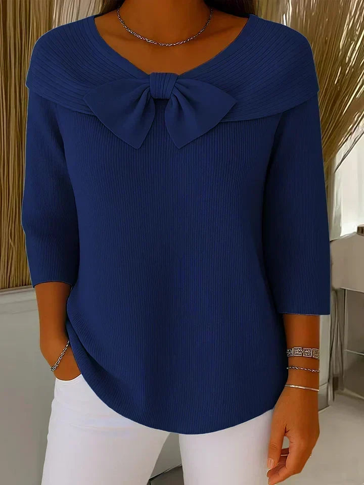 Trinidad bow neck sweater for women