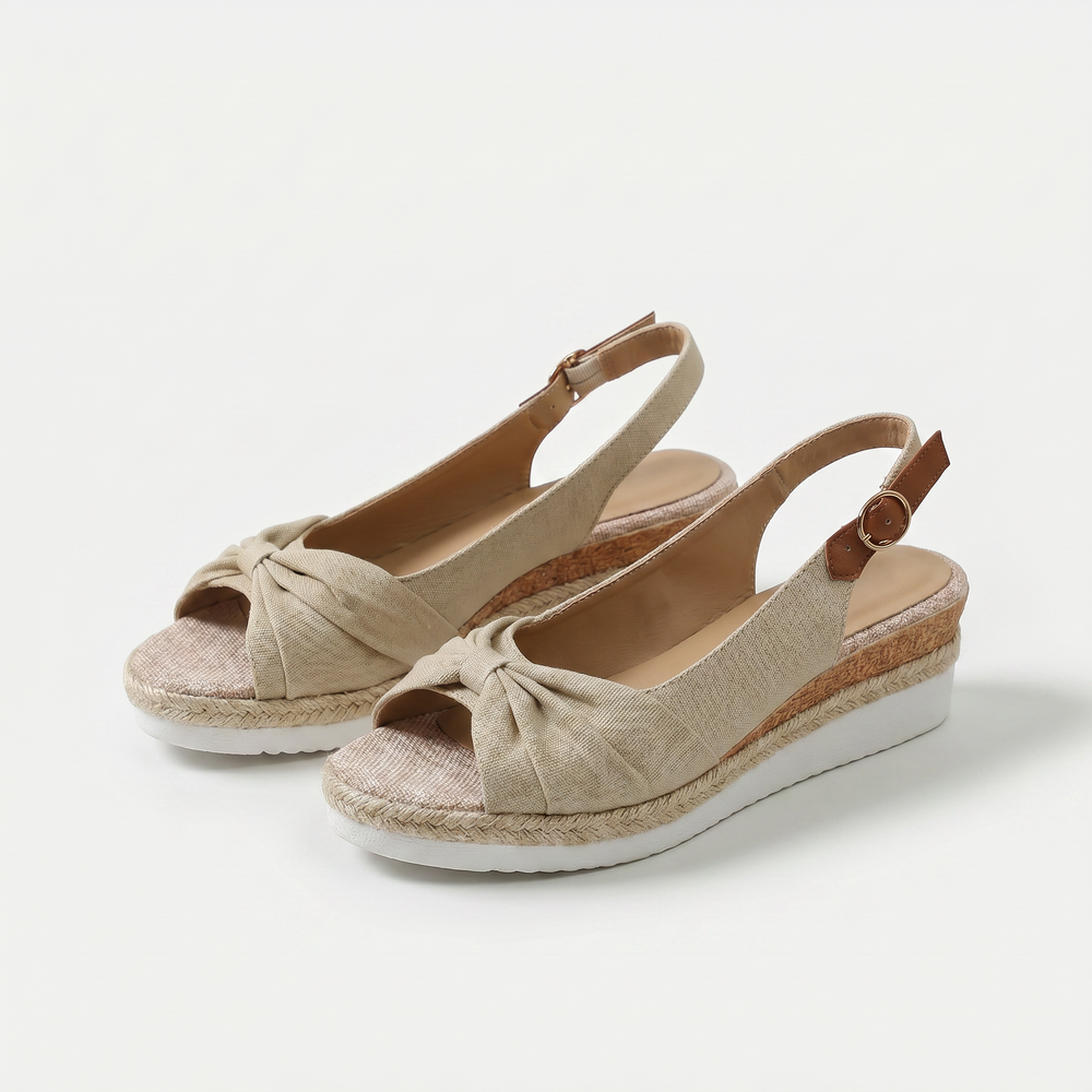 Candy peep-toe comfort sandals for women