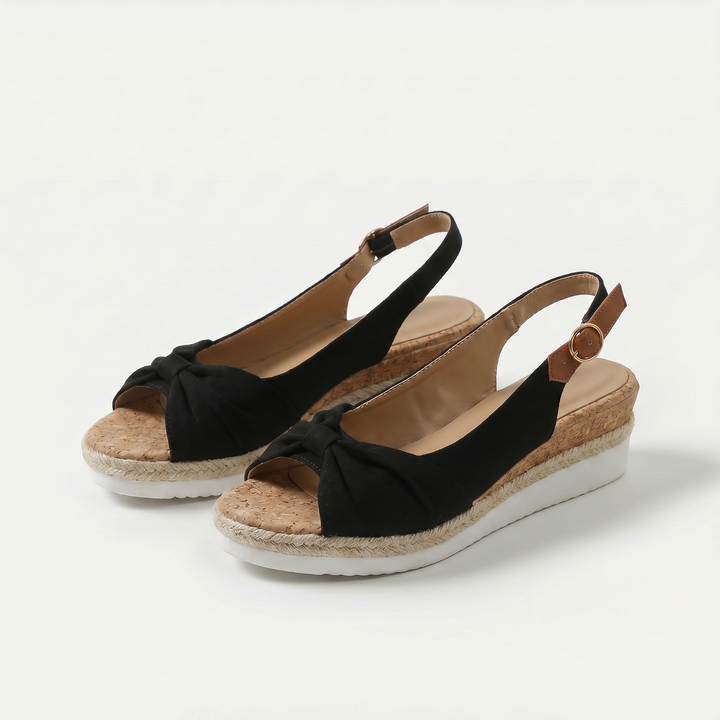 Candy peep-toe comfort sandals for women