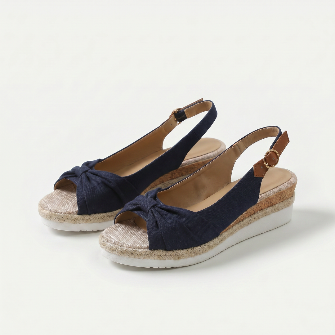 Candy peep-toe comfort sandals for women