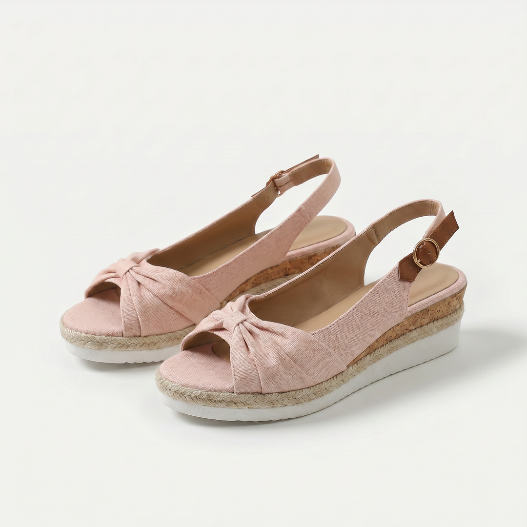 Candy peep-toe comfort sandals for women