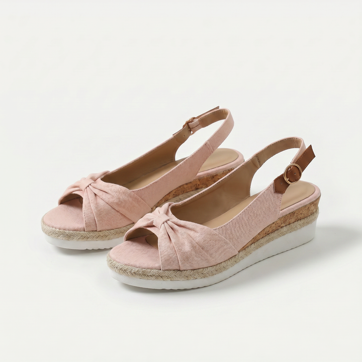 Candy peep-toe comfort sandals for women