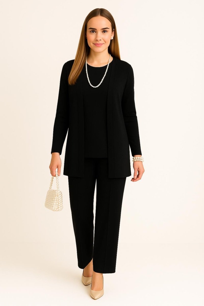 Cardigan, Top &amp; Trousers Set