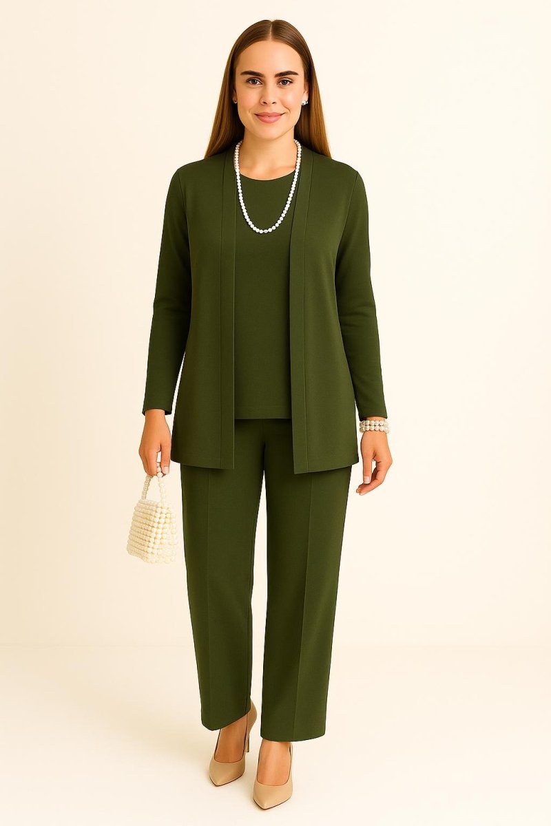 Cardigan, Top &amp; Trousers Set