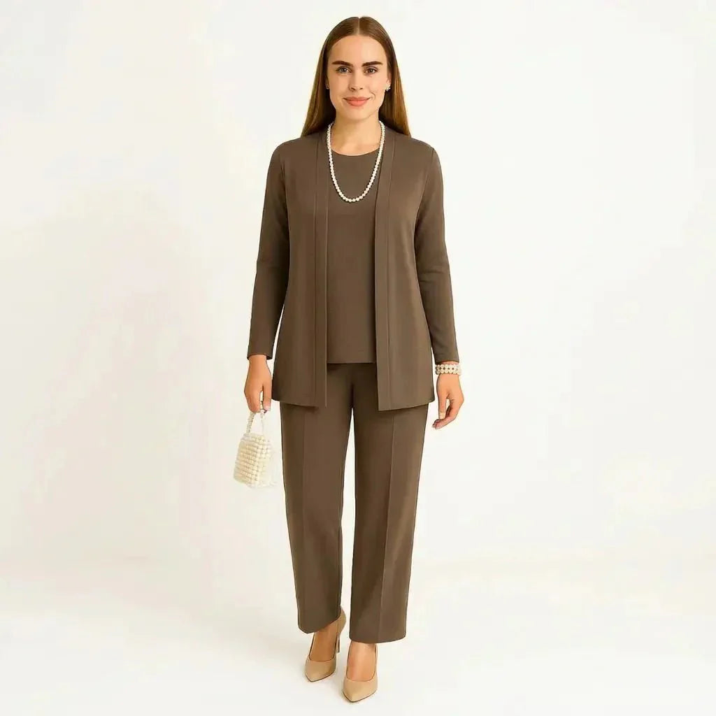 Cardigan, Top &amp; Trousers Set