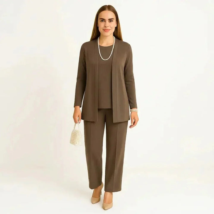 Cardigan, Top &amp; Trousers Set