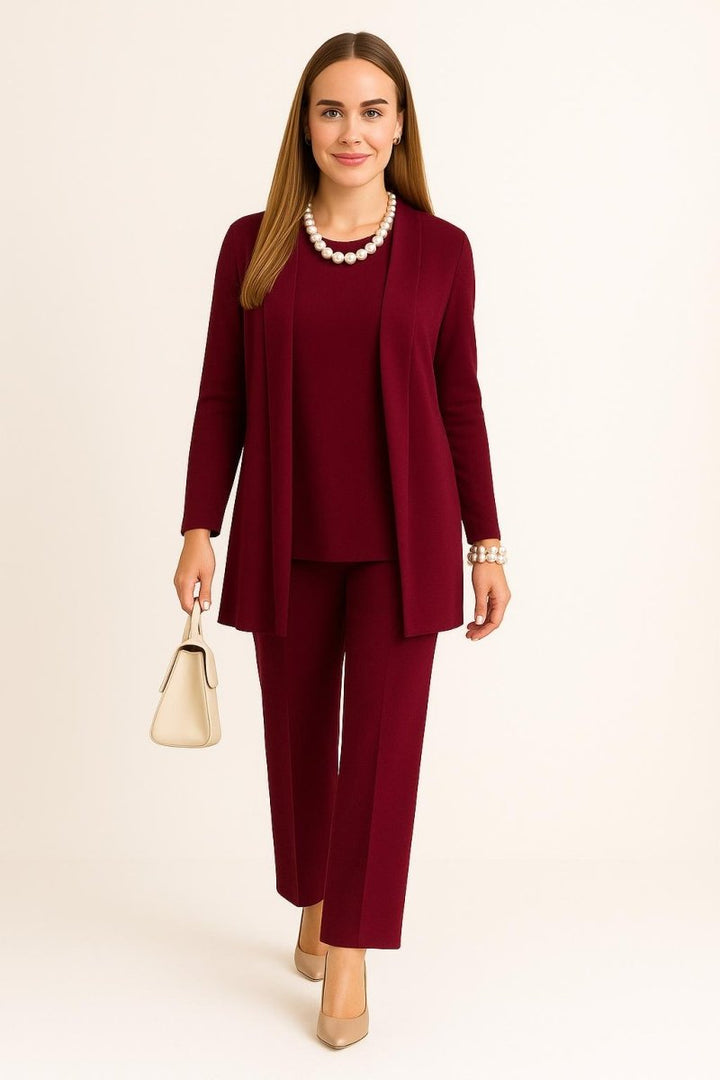 Cardigan, Top &amp; Trousers Set