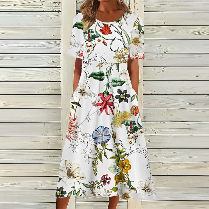 Victoria | Floral Midi Dress