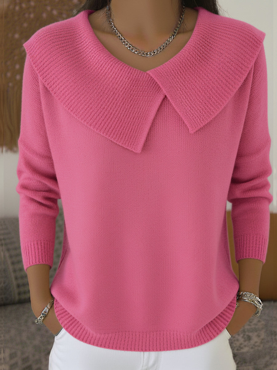 Soledad wide roll-neck sweater for women