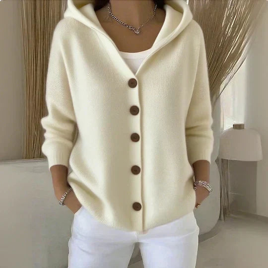 Rocio hooded knit cardigan for women