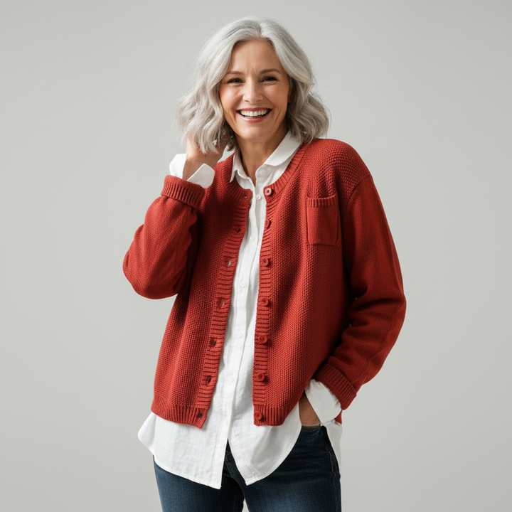 Berlinda cozy knit cardigan for women