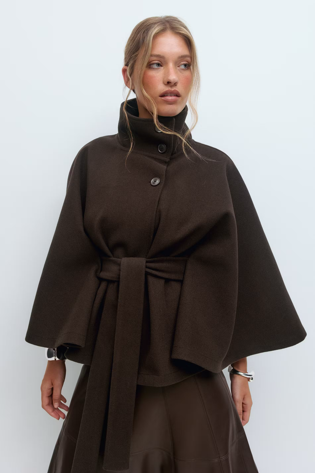 Muriel™ | Belted Cape Coat