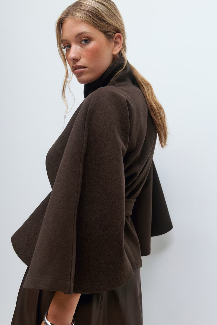 Muriel™ | Belted Cape Coat