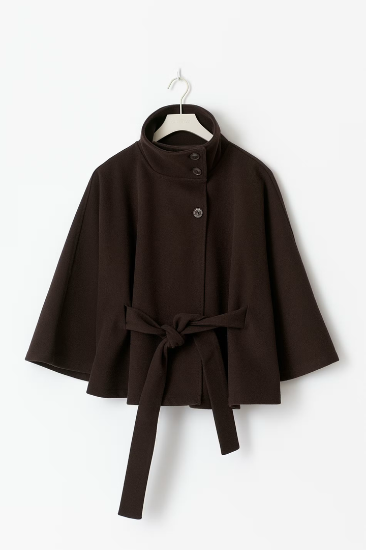 Muriel™ | Belted Cape Coat