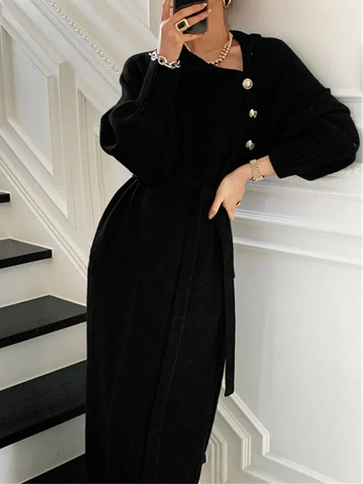Katerina roll neck knit dress for women