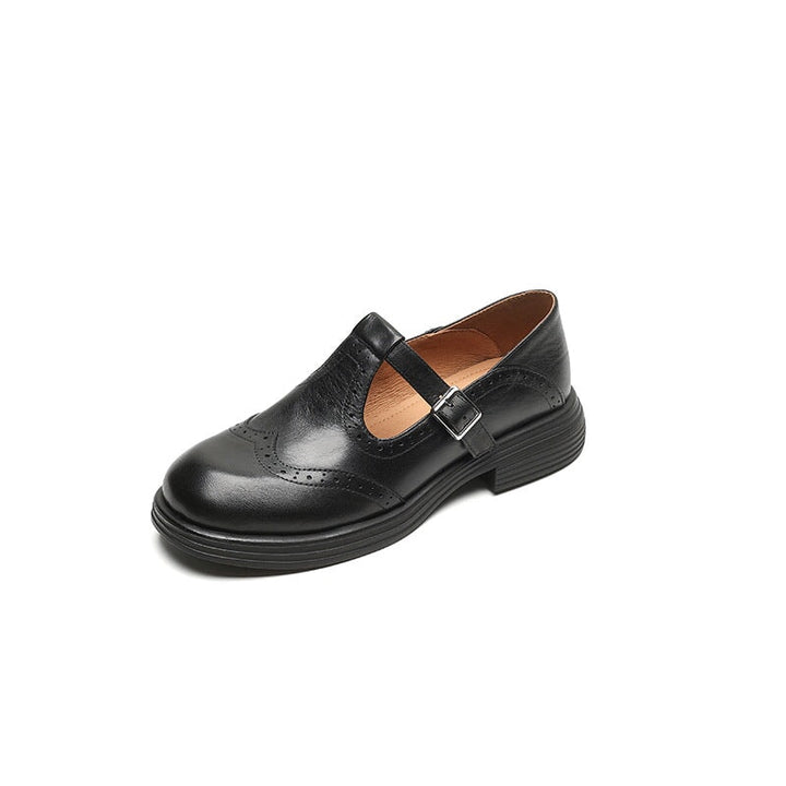 Verda vegan leather Mary Jane flats for women
