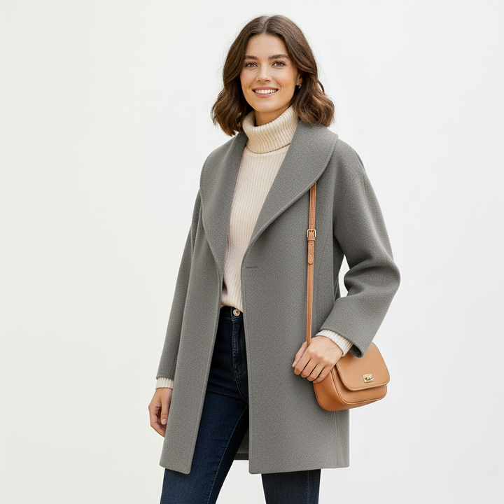 Yvonne™ | Draped Longline Coat