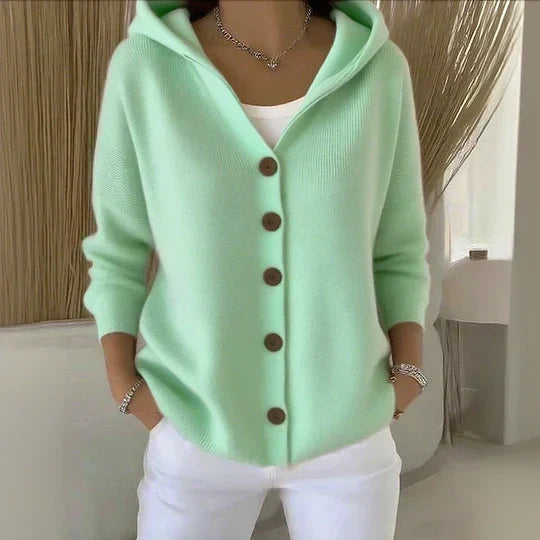 Rocio hooded knit cardigan for women