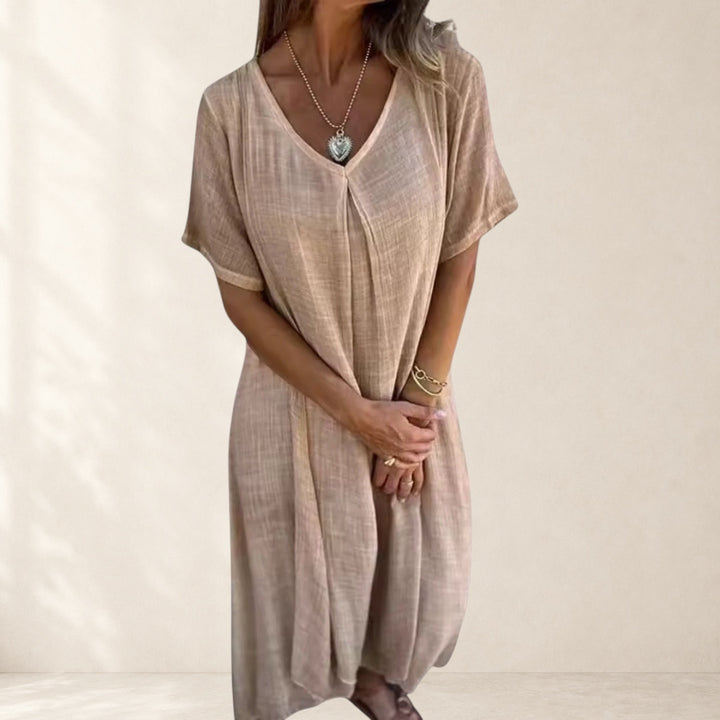 Fiona™ – Elegant Lightweight V-Neck Dress