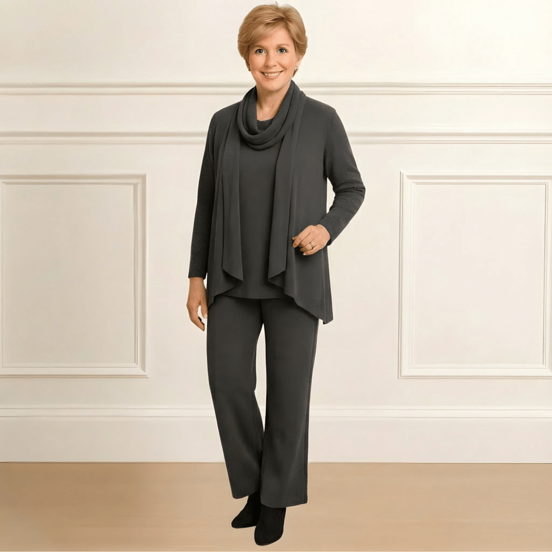 Evelyn Cardigan, Top &amp; Pants Set