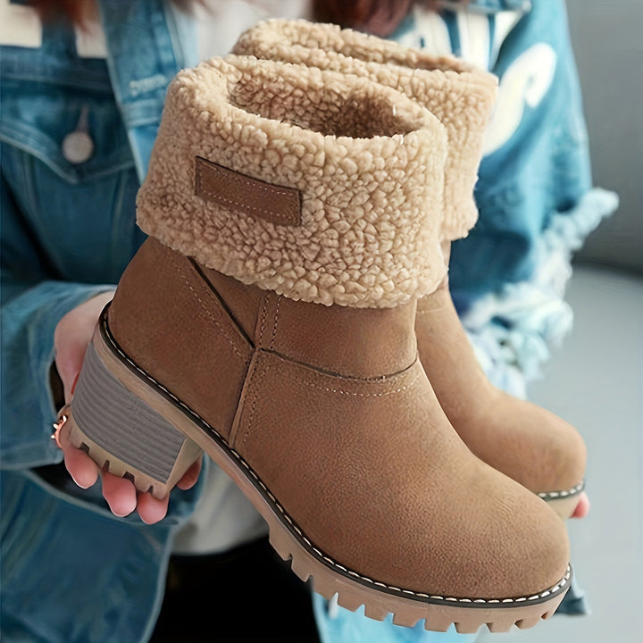 Barbara Warm-Lined Winter Boots - Cozy Comfort for Cold Weather