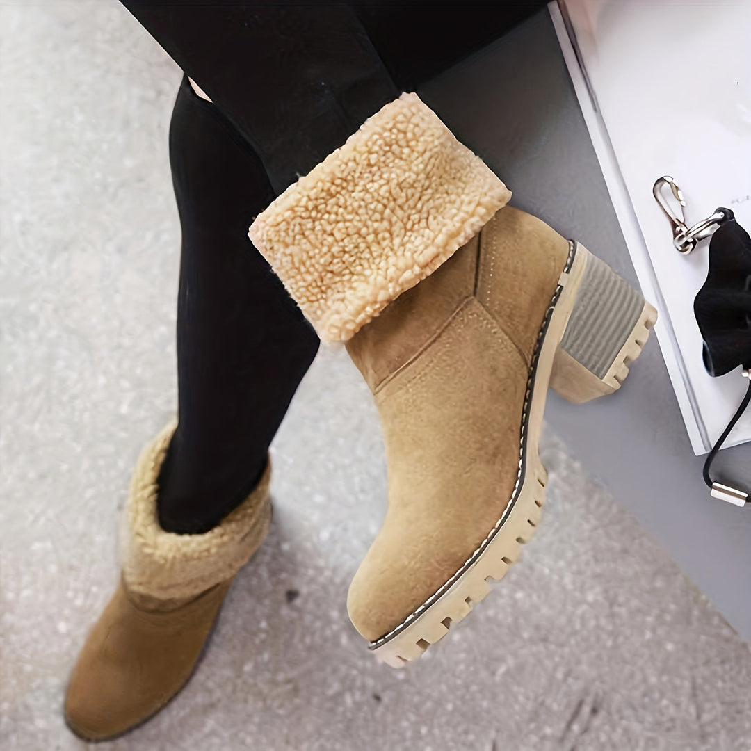 Barbara Warm-Lined Winter Boots - Cozy Comfort for Cold Weather