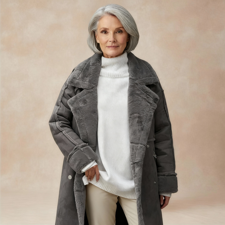 Elmsworth Cozy Teddy Trench Coat — Warmth &amp; Style