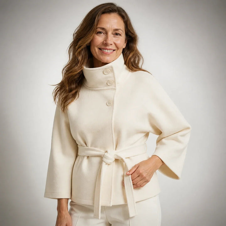 Muriel™ | Belted Cape Coat