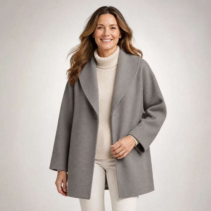 Yvonne™ | Draped Longline Coat