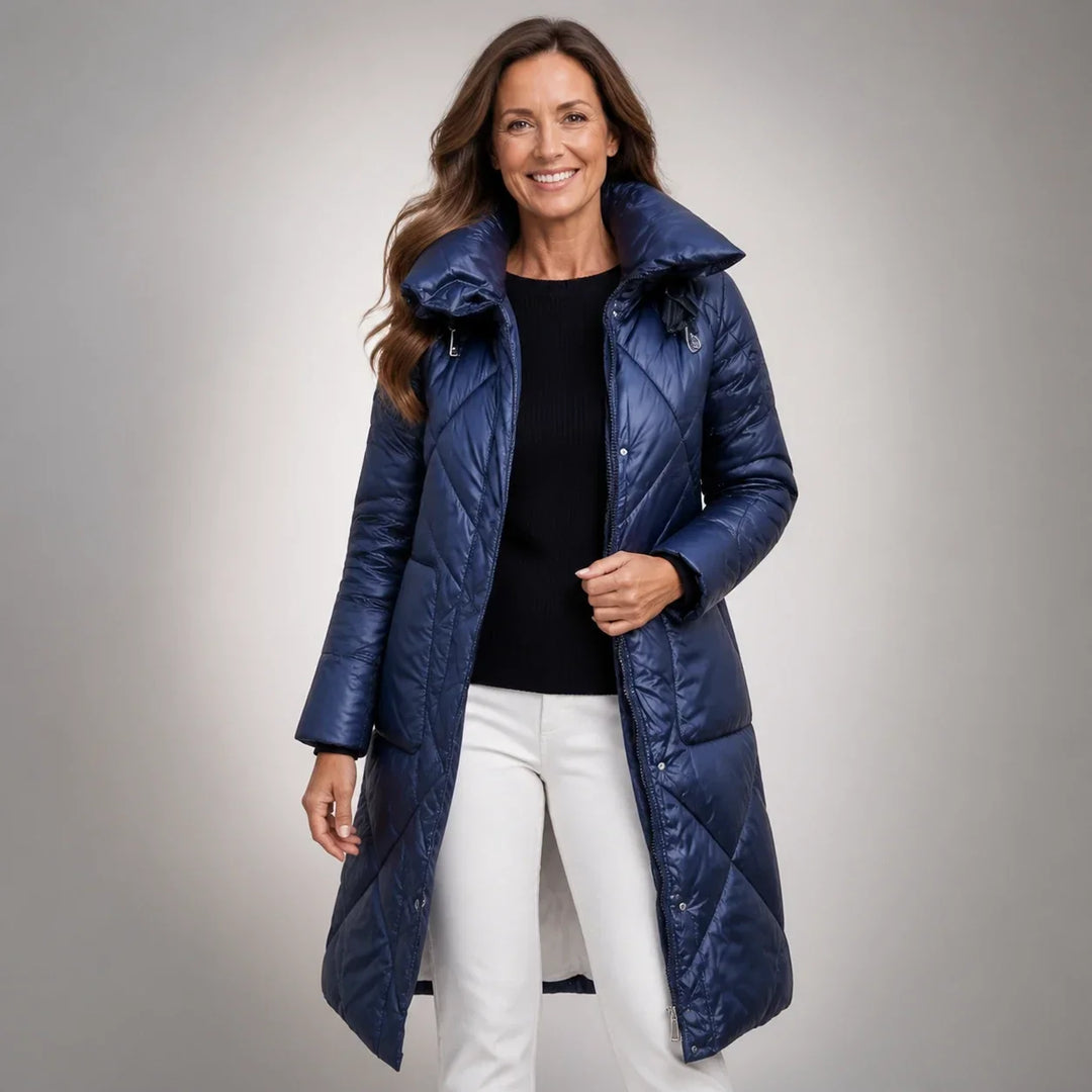 Janice™ | Satin-Effect Quilted Coat