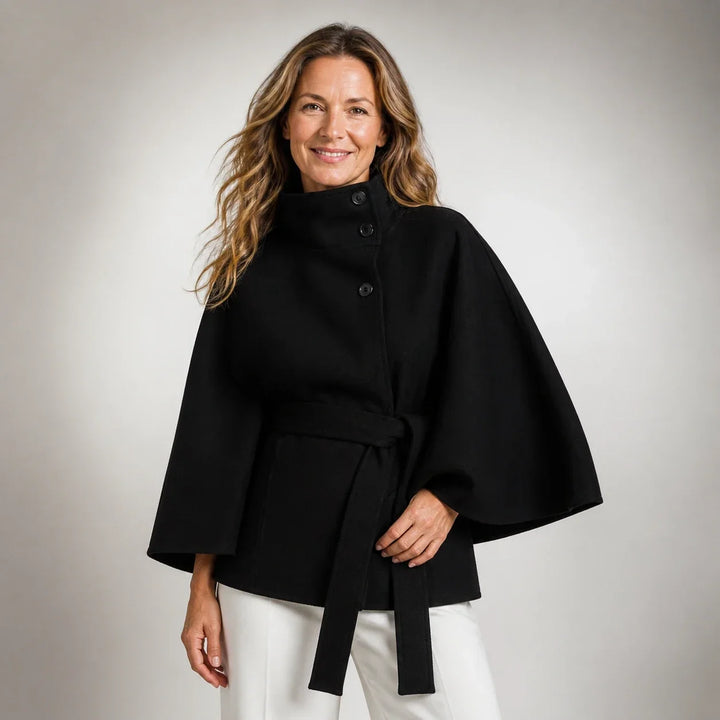Muriel™ | Belted Cape Coat