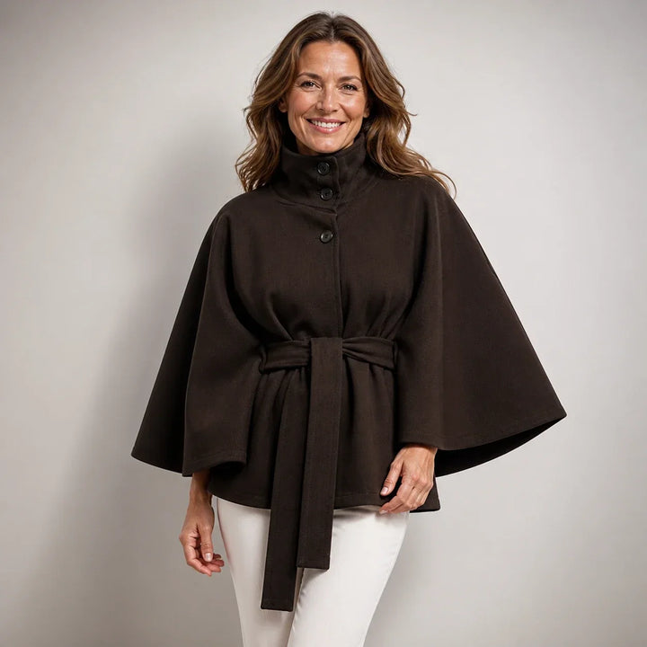 Muriel™ | Belted Cape Coat
